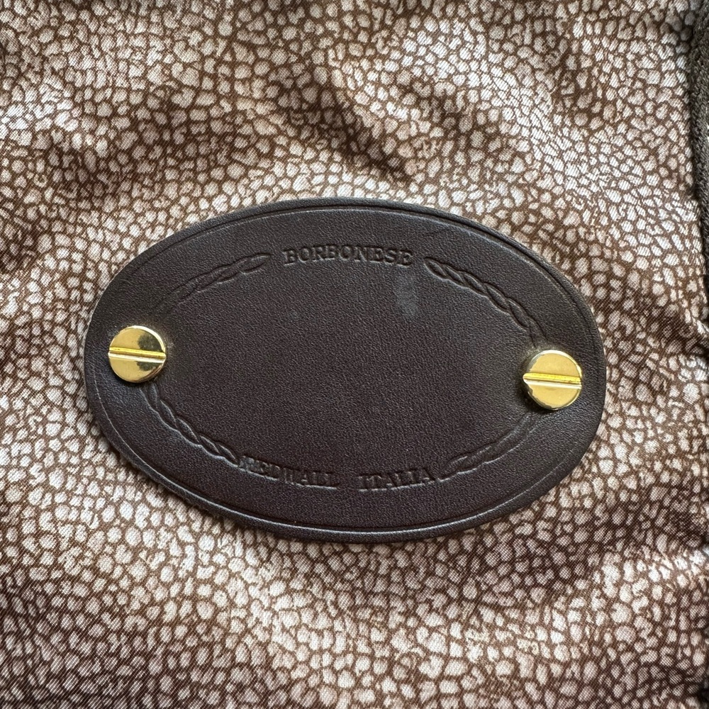 Borbonese Redwall Large Nylon Duffle Bag - Picture 5 of 9